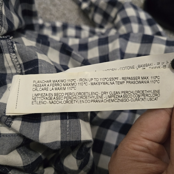 Zara Basic Women's Checkered Blouse Size M #234 - Picture 6 of 9